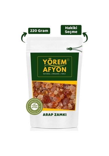 Yörem Afyon Geleneksel Tıp'ın Mirası Arap Zamkı, Akasya Gamı, Zamk-ı Arabî Acacia Senegal 220gr