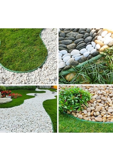 Çim Ayırıcı 20 M Çim Sınırlayıcı Taş Toprak Ayırıcı Çim Bariyeri