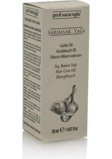 Prof Saraçoğlu Soğuk Press Sarımsak Yağı 20 ML