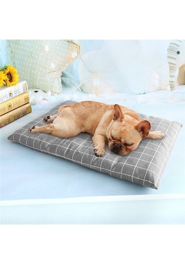 Sunskyy Sunskyy Kış Kalın Sıcak Pet Uyku Mat Kedi Köpek Uyku Yatağı, Boyut: L Gri Diğer