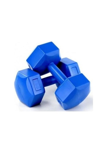 Spin 5 KG x 2 Adet Plastik Mavi Dambıl Cs-568