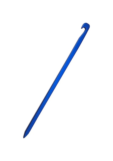 Geeksen Uçak Alüminyum Allüvyumundan Yapılmış 16cm Ultra Hafif Dörtgen Tente Sabitleyici, Güçlü Tutuş, Mavi Çadır Aksesuarı Mavi