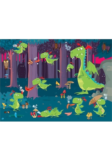 Sassi Dragons İn The Forest Giant Puzzle