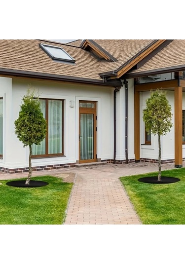 Xuweiwei 20 Adet Nefes Alabilir Ağaç Kök Koruması 42 Cm Çap Bahçe Yabani Ot Örtüsü