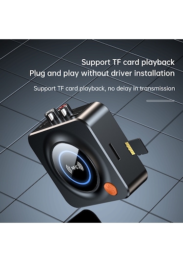 Cbtx C52 Nfc Bluetooth 5.1 Alıcı Stereo Aux 3.5mm Rca Optik Bluetooth Ses Adaptörü Tv Kablosuz Handsfree Çağrı