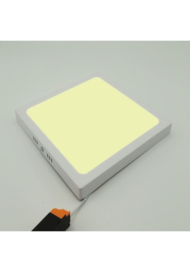 Kare Sıva Üstü Led Panel Armatür Trafolu Beyaz Gün 12/20/25W Beyaz