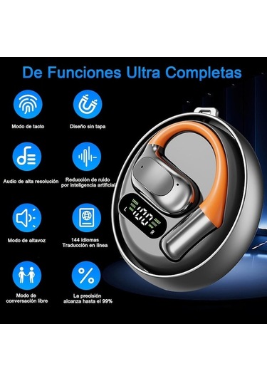 Fastbuy M113 Aı Akıllı Çeviri Kulaklığı - Ows Kulaküstü Kablosuz Bluetooth - 144 Dil Gerçek Zamanlı Çeviri Derin Gri