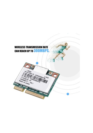 Konesam Ar5b22 300mbps Çift Bant 2.4g/5g Mini Pcı-e Kablosuz Kart - Bluetooth 4.0, Dizüstü Bilgisayarlar İçin