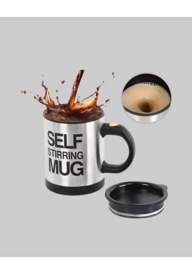 Paslanmaz Çelik Kendi Kendini Karıştıran Akıllı Kupa Isı Yalıtımlı Çok Renkli