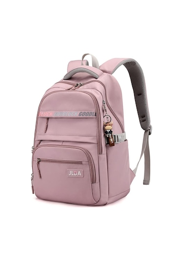 Mufunye Kadınlar İçin Lüks Nilon Çanta, Gençler Okul Çantası, Ağırlığı 600g, Çift Omuzlu, Çoklu Cep, Torba Mor Renk Çok Renkli