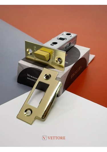 Vettore Plastik Altın Renkli İç Kapı Mandalı 194977339