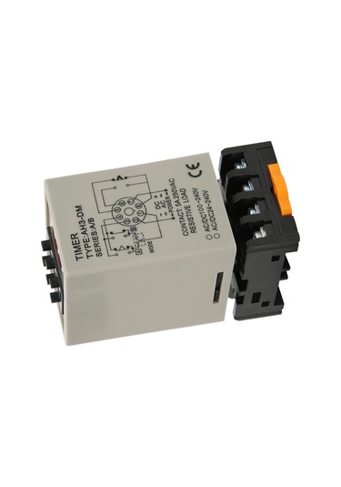 Gajeena Ah3-dm Dijital Göstergeli Zaman Rölesi, A/b Çift Modlu, Ac220v, Yüksek Hassasiyetli, Tabanlı, 0.01s-990h Aralığı