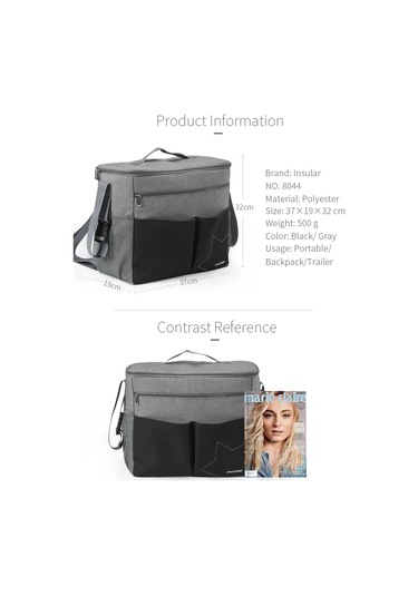 Jialan Anne Bebek Bezi Çantaları Anne Büyük Kapasiteli Seyahat Gri