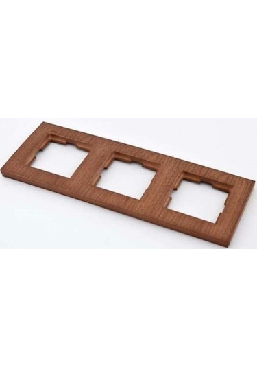 Viko Novella Ceviz Üçlü Çerçeve - 92191313