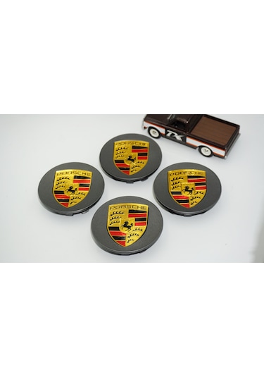 Dk Tuning Porsche Koyu Gri Antresit Jant Göbeği Kapak Seti 76mm