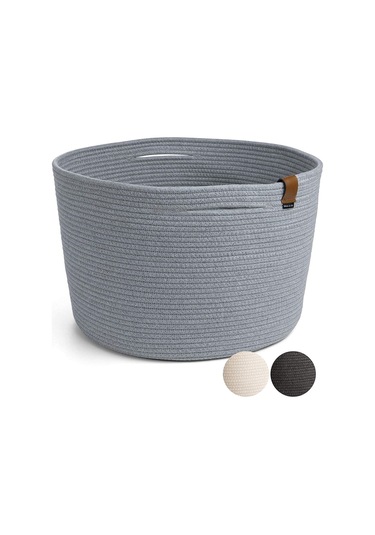 Camatschua Büyük Boy Jüt Sepet Gri