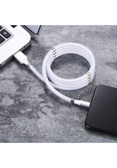 Singree Pratik Manyetik Şarj Kablosu - Mikro Usb, 1m, Hızlı Şarj Ve Veri Aktarımı