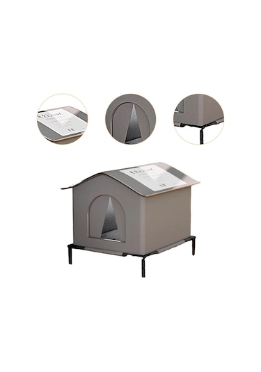 Suntek Açık Hava Kedileri Köpek Evi Su Geçirmez L