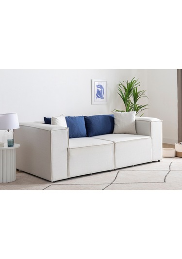 Nova 2 Modül Modüler Koltuk & Kanepe Takımı Beyaz