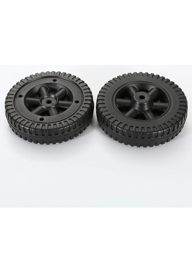 Besthome1 15cm Pp Malzeme Izgara Arabası Tekerlekleri - 2 Adet Boşluklu Hafif Fırça Teker, 4 Delikli Blower Modeli Renkli Çok Renkli