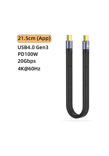 Dıxsgusb 4.0 Thunderbolt 40gbps Veri Kablosu Pd 100w Hızlı Şarj 4k 60hz C Tipi Kabloaçık0.75 M