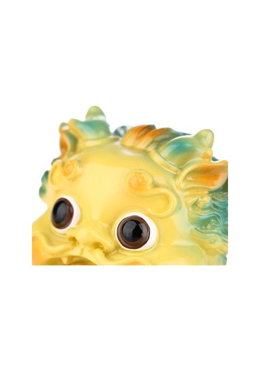 Neevoyu Küçük Sarı Pixiu Reçine Figürü - Para Ve Şans Simgesi, Masaüstü, Otomobil Dekorasyonu, Hediye Özel