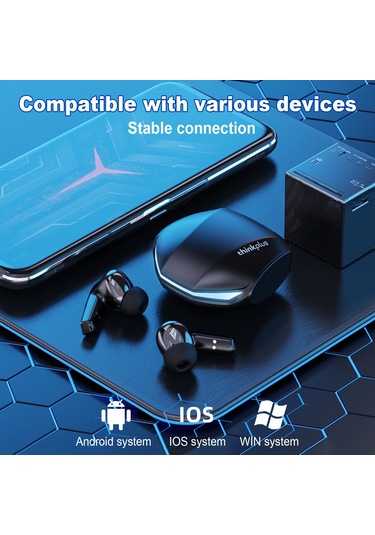 Singree Lenovo Thinkplus Gm2 Pro Kablosuz Kulaklık - Bt 5.3, 360 Ses, Gürültü Önleme, Çift Modlu Oyun Deneyimi