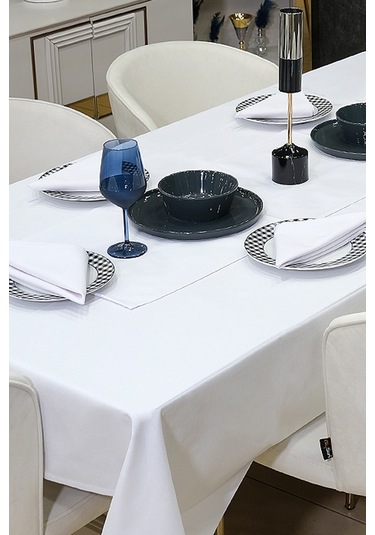 Dream Kumaş Peçete Modelleri Leke Tutmaz Kumaş Peçete Çeyiz Seti 6lı Paket Beyaz