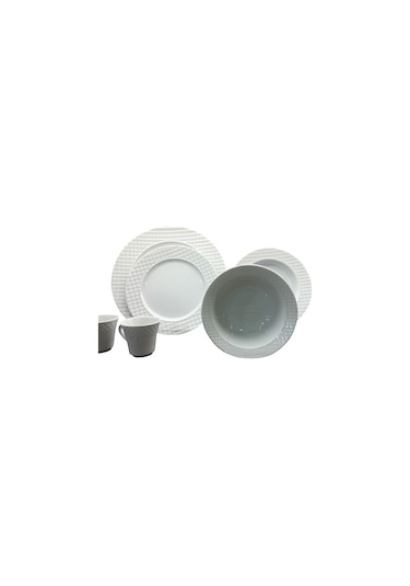 Gb Kütahya Ekose 1 Adet Servis Tabağı 25cm 1. Kalite Porselen