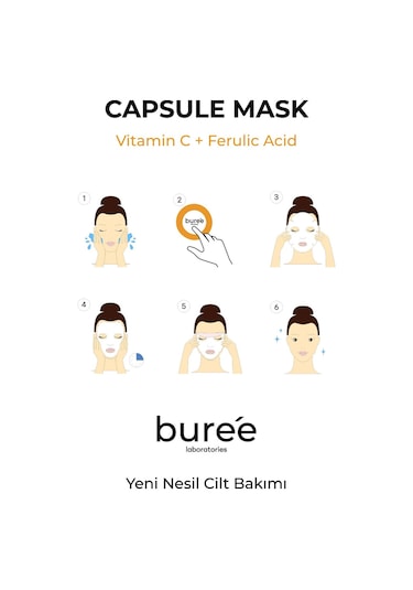 Kapsül Maske Vitamin C + Ferulic Acid Capsul Mask