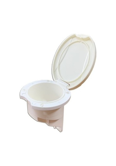 Duş Yuvası Tekne ve Karavan Duş Kutusu Plastik Kapaklı Beyaz