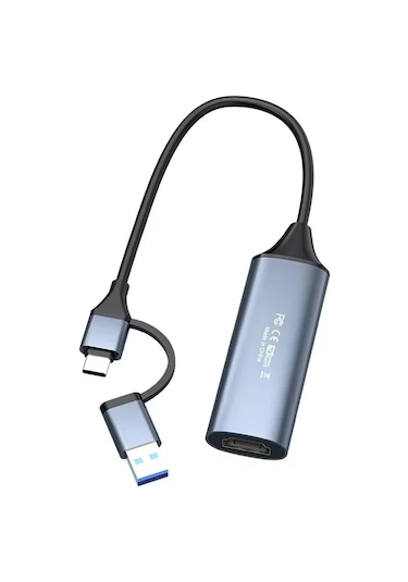 4k 1080p Usb 2.0 Hdmı Usb C To Type-c Adaptörü İle Yakalama Kartı
