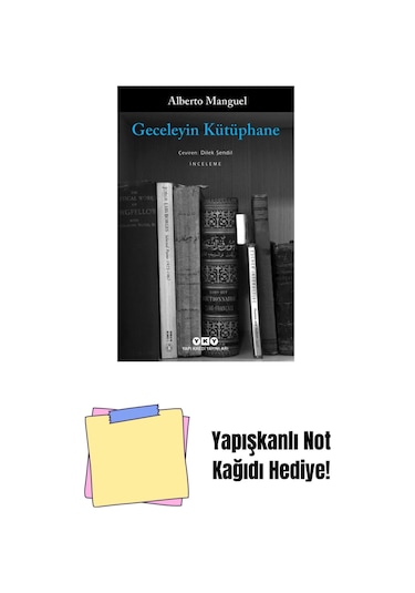 Geceleyin Kütüphane + Yapışkanlı Not Kağıdı