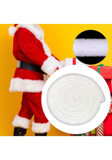 Suntek Yapay Kürk Kurdele Şerit Uzunluğu 15m El Beyaz