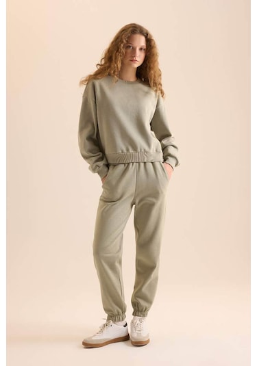 Defacto Haki Kadın Alt-üst Takım D8022ax/kh3 Haki