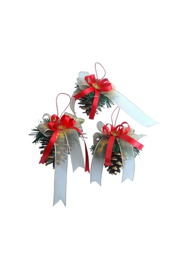 Yılbaşı Ağaç Süsü 3'lü Set Kozalak