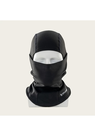 Tongdashop Siyah Universal Tam Yüz Motosiklet Kaskı Polar Astarlı Akıllı Telefon Bağlantılı