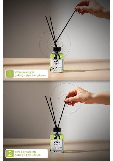 Ilgaz Reed Diffuser Yasemin Çiçeği Bambu Çubuklu Oda Kokusu 110 ML