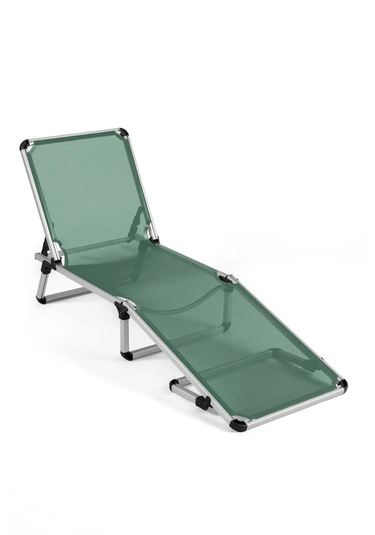 Missidea Alüminyum Katlanır Ve Taşınır Şezlong Dark Green Yeşil