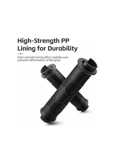 Rockbros 2023-14a 1 Çift Yansıtıcı Uç Tapalı Gidon Sapları Bisiklet Kolu Kapağı - Kırmızı