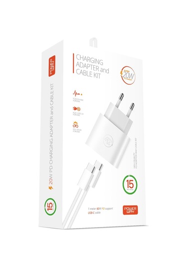 Powerway RXS27 25 W Type-c Şarj Adaptörü Ve Kablo Seti