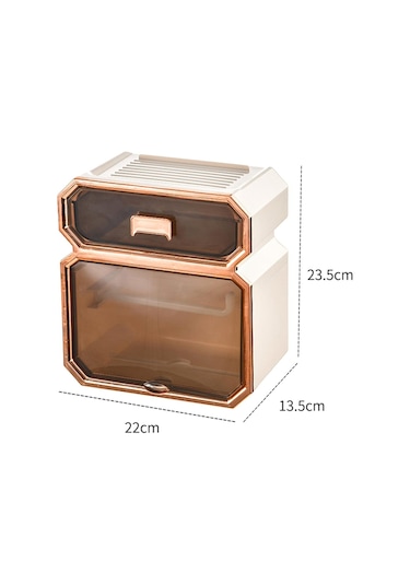 Suntek Duvara Monte Kağıt Tutucu Doku Saklama Kutusu Beyaz