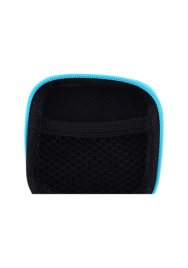 Xiyyadms Mikrofon, Kulaklık Ve Küçük Elektronik Aletler İçin Dayanıklı, Sıkıştırmaya Dayanıklı, Mavi Kare Desenli Taşınabilir Saklama Kutusu 70x70x20mm Diğer