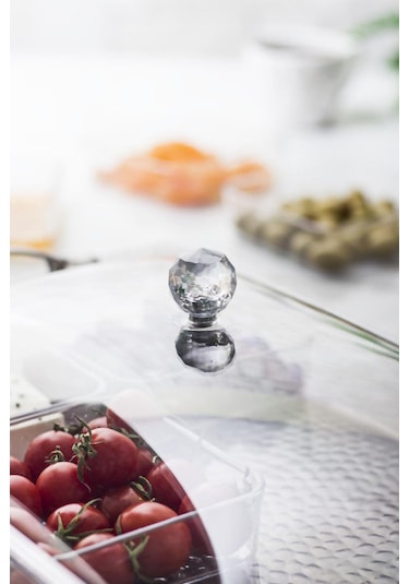 Mat Siyah Akrilik Saray Kahvaltılık Seti 13 Parça Siyah