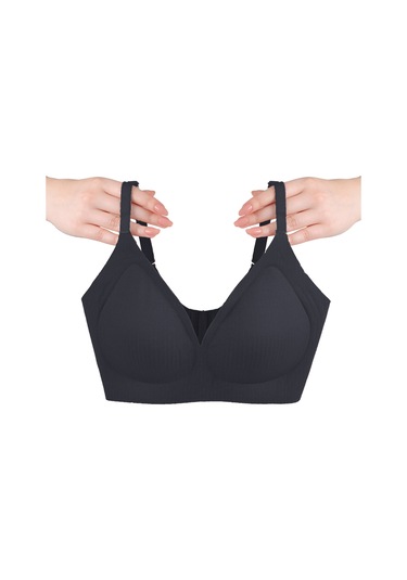 Balensiz Görünmez Fitilli Kaşkorse Çıkarılabilir Pedli Dikişsiz Sütyen 80645 Siyah