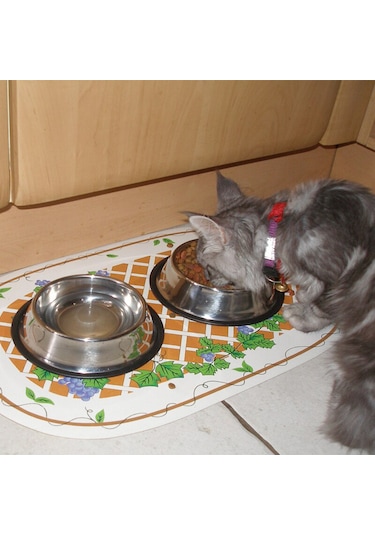 Microcase Kedi Köpek Metal Mama ve Su Kabı AL3118 22 CM 2 x 500 ML