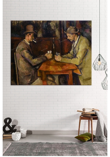 Paul Cezanne Kâğıt Oynayanlar Les Joueurs De Carte Kanvas Tablo Başyapıtlar 70 x 50
