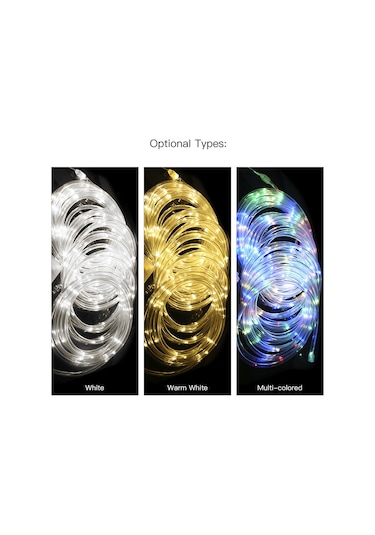 Ximistore9 Ip65 Su Geçirmez 100 Led Güneş Enerjili Halı Işığı, 8 Işık Efekti, 7.2w, 600mah Şarj Edilebilir Pil, Renkli Dekoratif