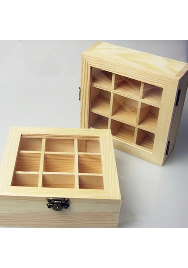 Homyl Çay Kutusu Organizatör, Konteyner Organizatör Depolama Kahverengi