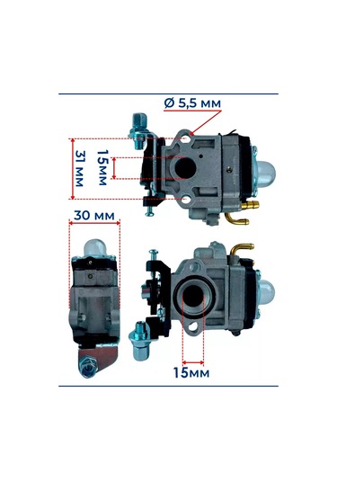 Royal Hıghness Benzinli Çim Biçme Makinesi Ve Tırpan İçin 43-52 Cm3 Büyük Pencereli Karbüratör 247181921